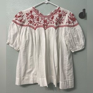 The Great blouse with red embroidery